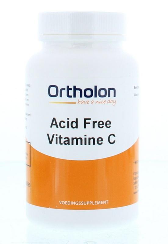 Ortholon Vitamine C acid free 90.00 Vegetarische capsules