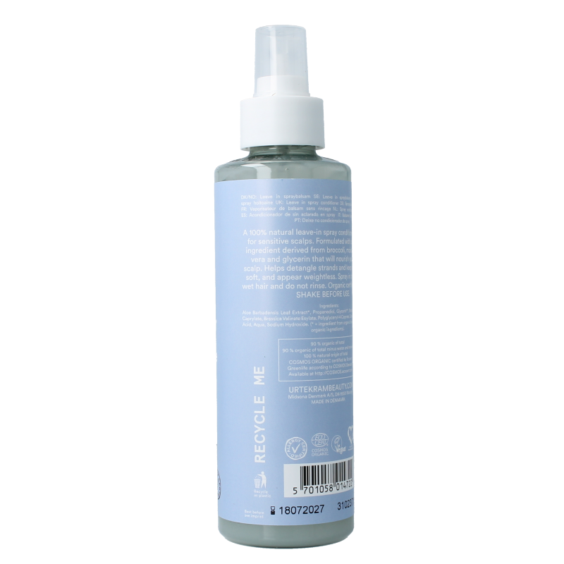Urtekram Gevoelig huid spray conditioner bio 250 Milliliter