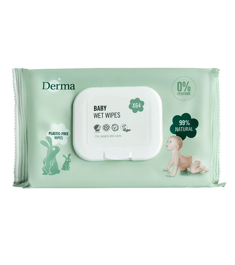 Derma Eco Babydoekjes 64.00 Stuks
