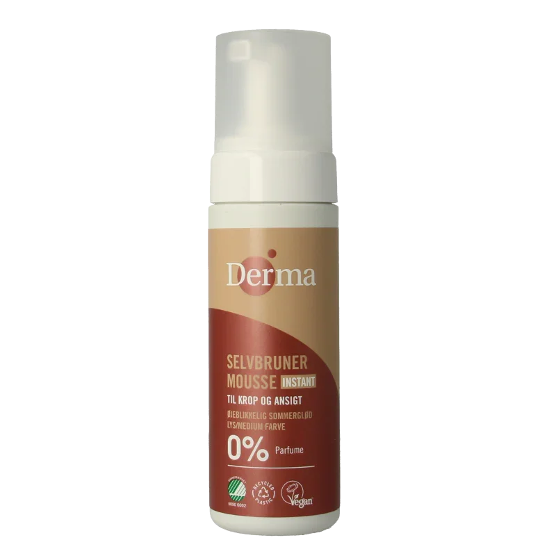 Derma Self tanning mousse instant 150 Milliliter