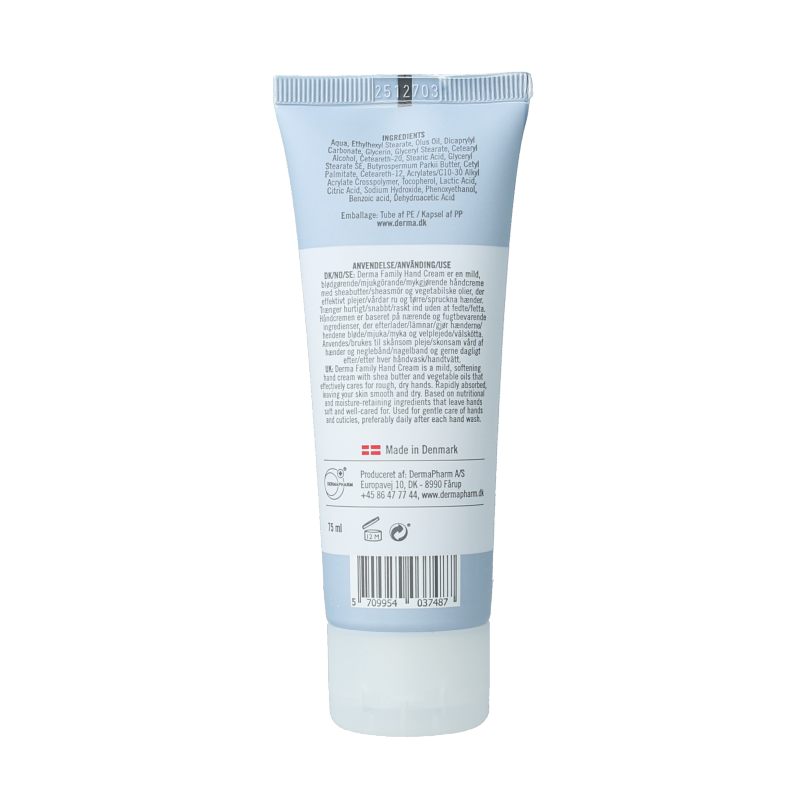 Derma Hand cream family 75 Milliliter