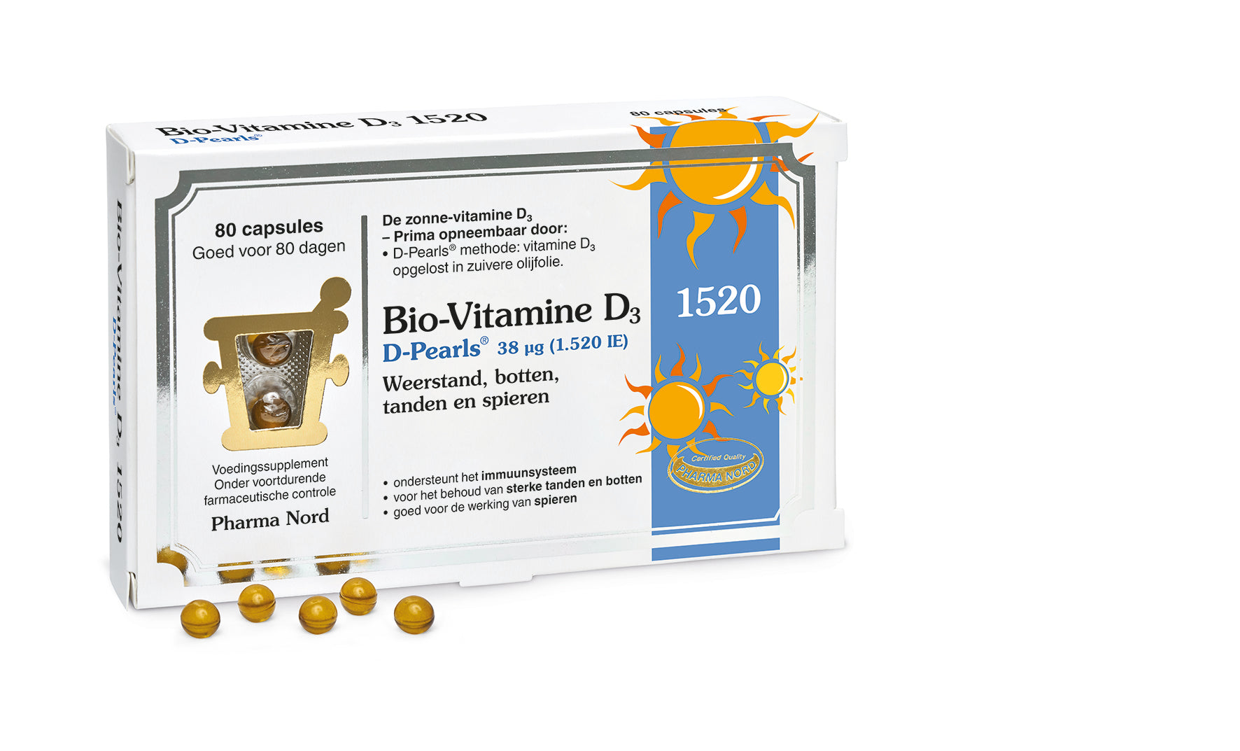 Pharma Nord Bio vitamine D3 38mcg 80 Capsules