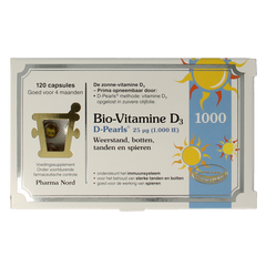 Pharma Nord Bio vitamine D3 25mcg 1000IE 120 Capsules