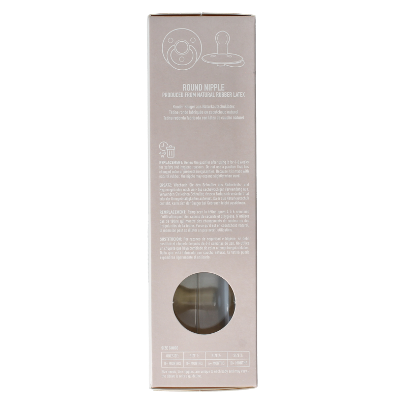 Bibs Fopspeen maat 2 iron / baby blue natural rubber 2 Stuks