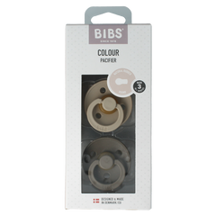 Bibs Fopspeen maat 3 vanilla/dark oak 2 pack 2.00 Stuks