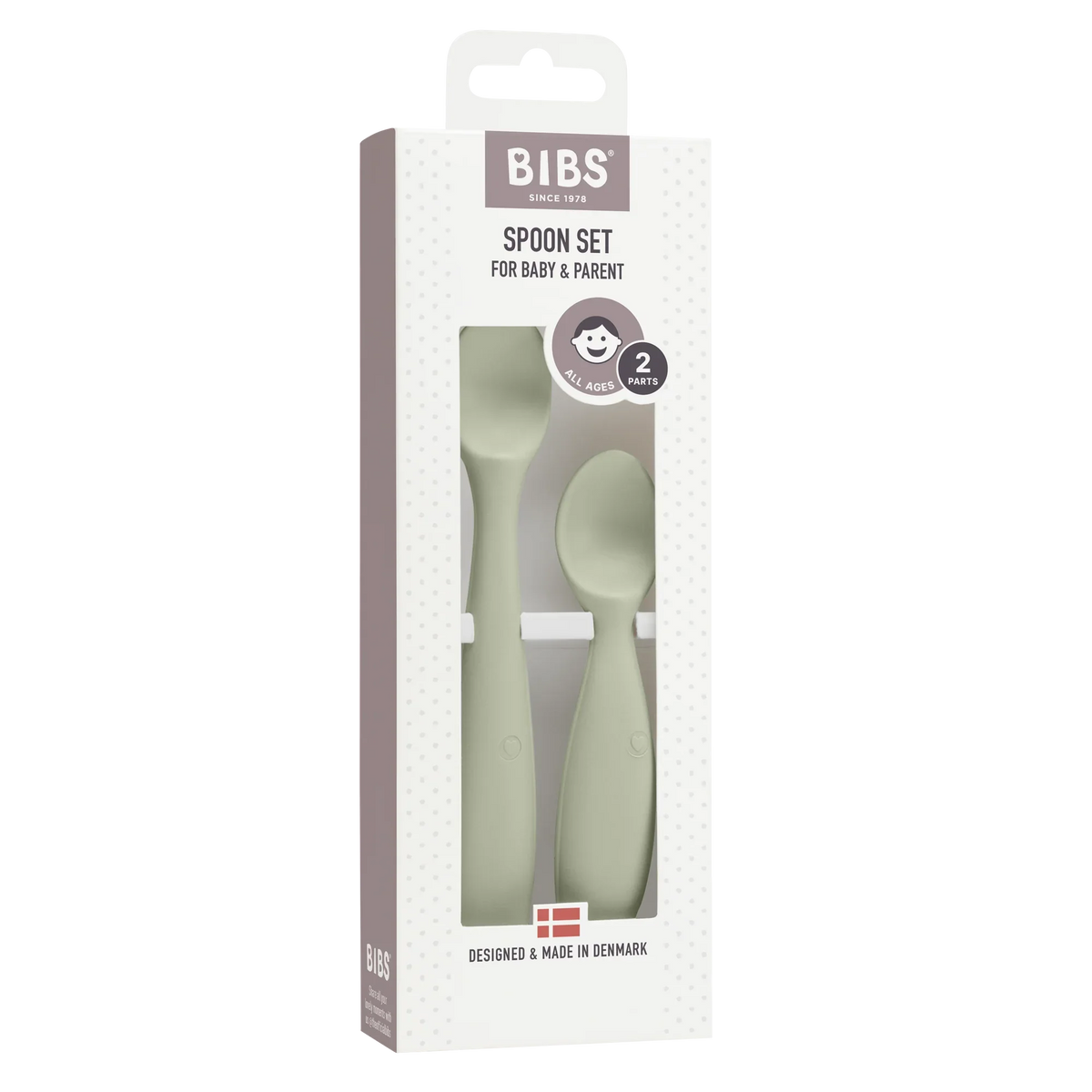 Bibs Baby spoon set sage 1 Set