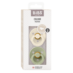 Bibs Fopspeen anatomical maat 2 ivory/sage 2.00 Stuks