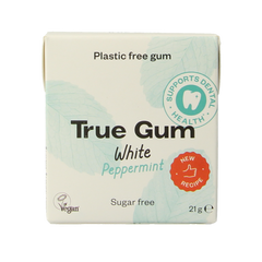 True Gum White peppermint suikervrij 21.00 Gram