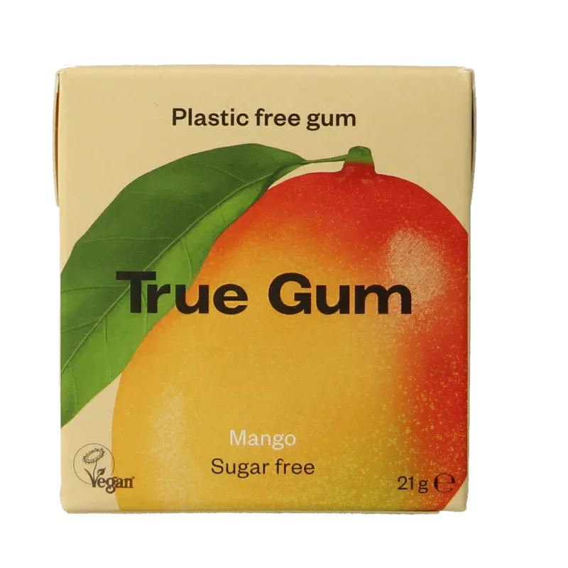 True Gum Mango suikervrij 21 Gram
