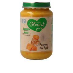 Olvarit Pompoen kip rijst 8M14 200 Gram