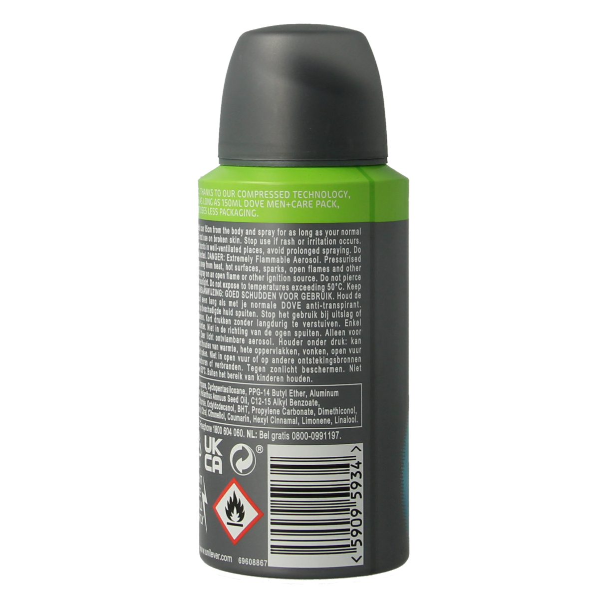 Dove Deodorant spray men+ care clean comfort 75.00 Milliliter