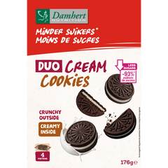 Damhert Minder Suikers Duo Cream Cookies 176.00 Gram