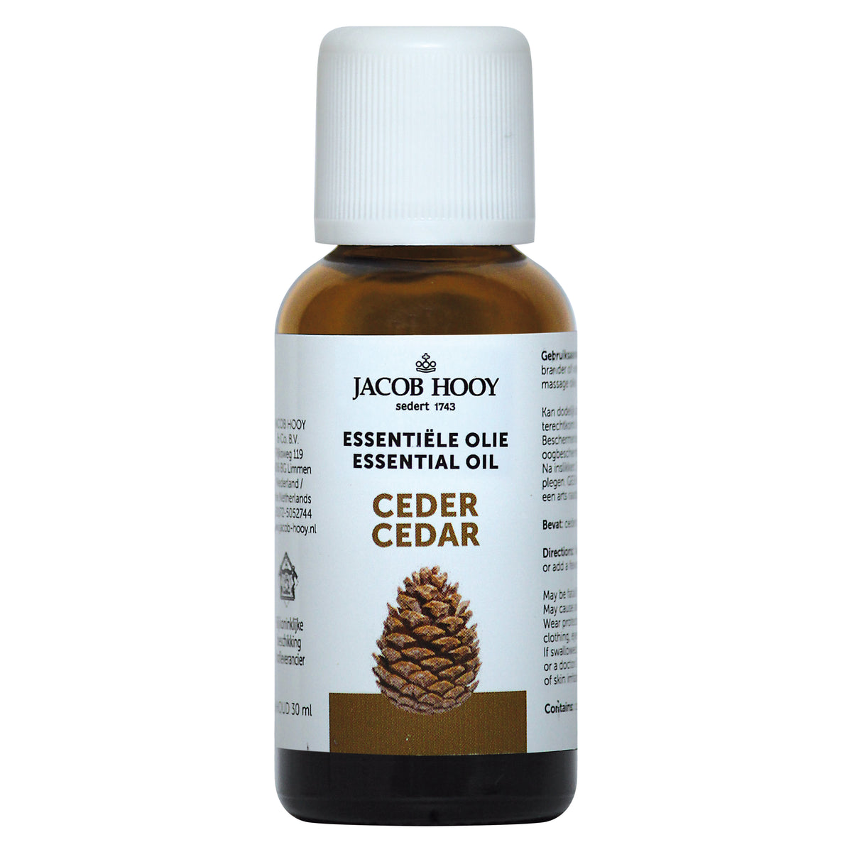 Jacob Hooy Ceder olie 30.00 Milliliter