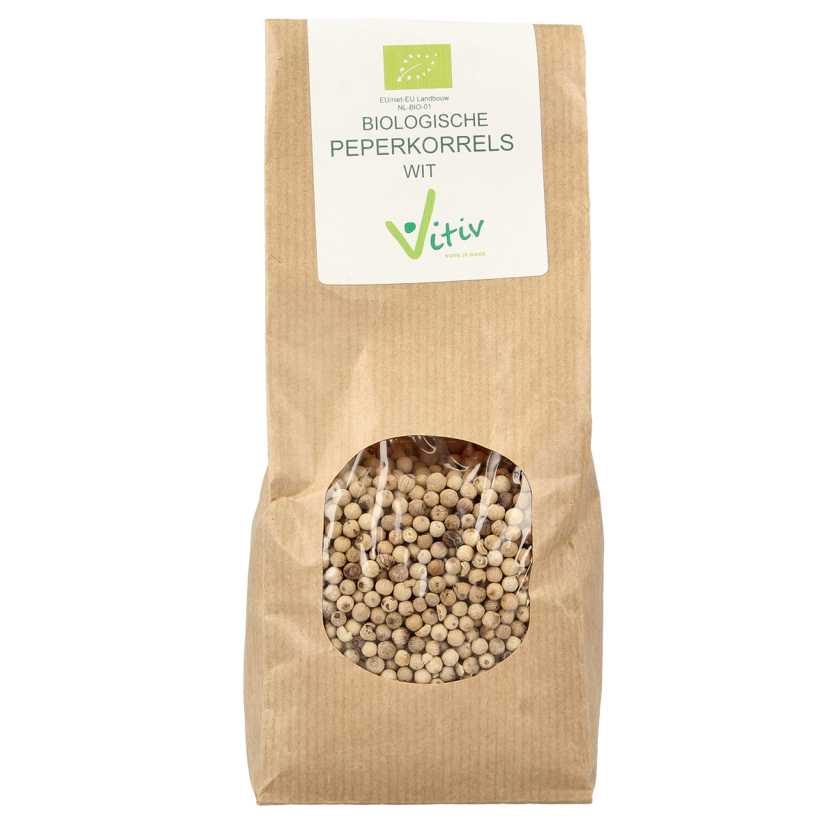 Vitiv Peperkorrels wit bio 250.00 Gram