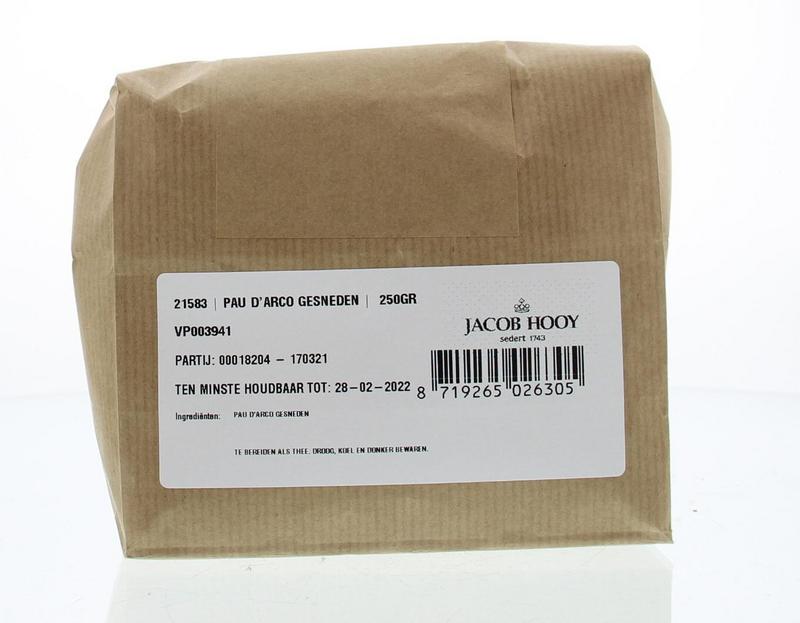 Jacob Hooy Pau d'arco gesneden 250.00 Gram