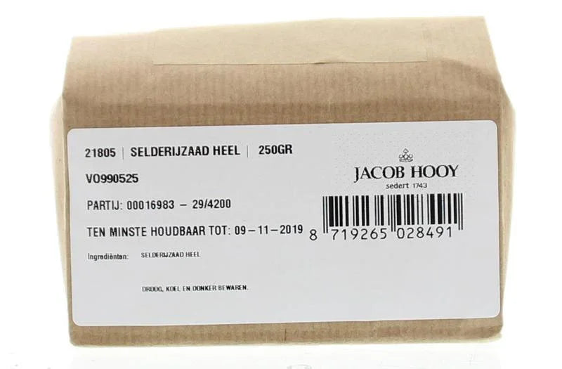 Jacob Hooy Selderij zaad 250 Gram