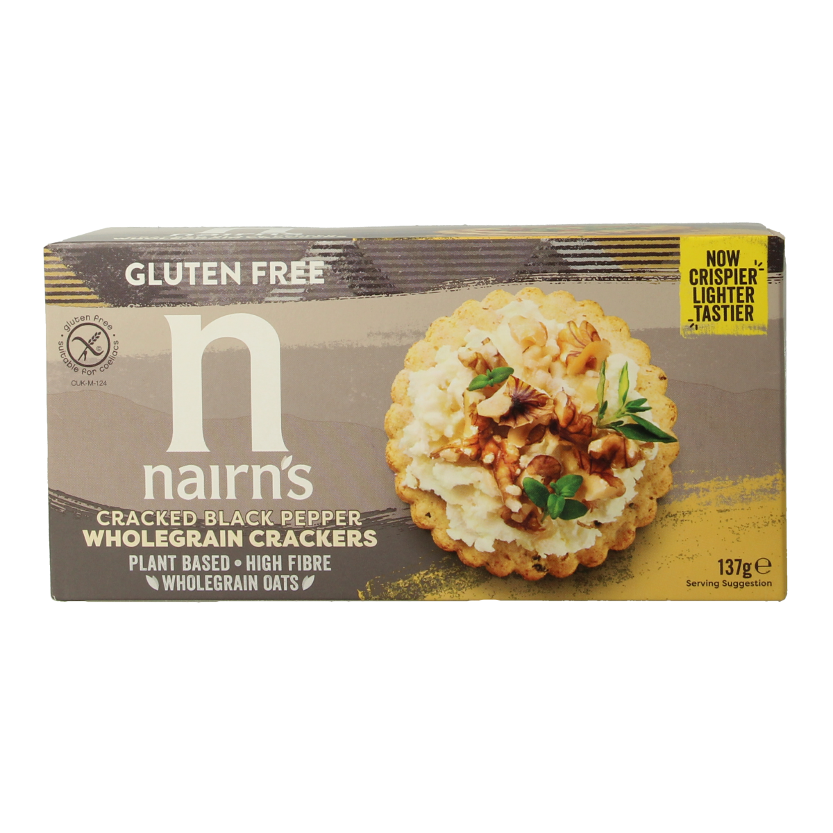 Nairns Cracker volkoren pepper 137.00 Gram