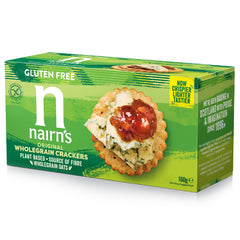 Nairns Volkoren crackers glutenvrij 137 Gram