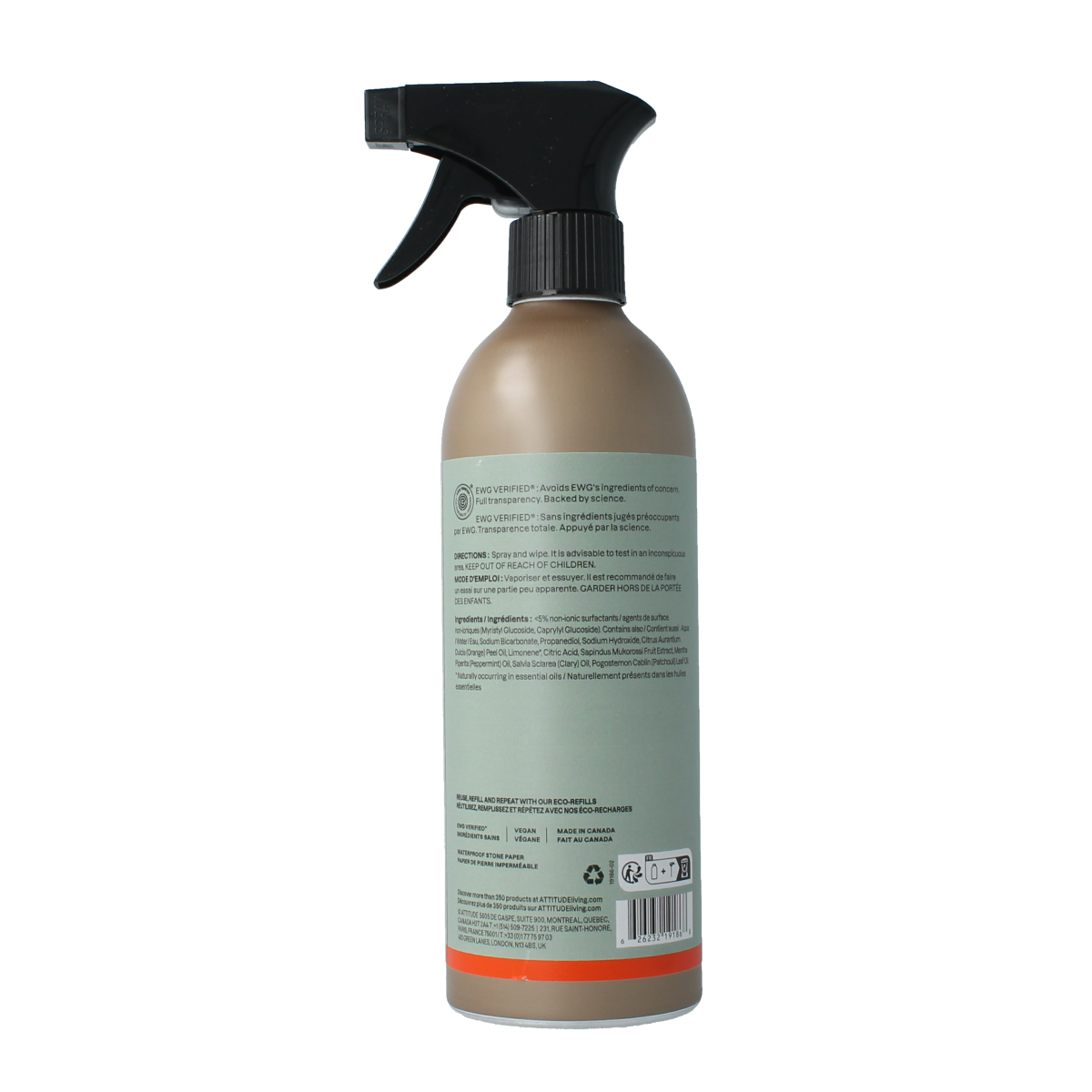 Attitude Allesreiniger sinaasappel & salie 473.00 Milliliter
