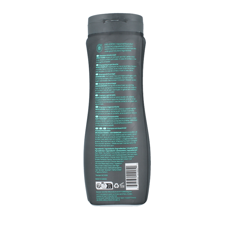 Attitude Shampoo & bodywash 2 in 1 super leaves 473 Milliliter