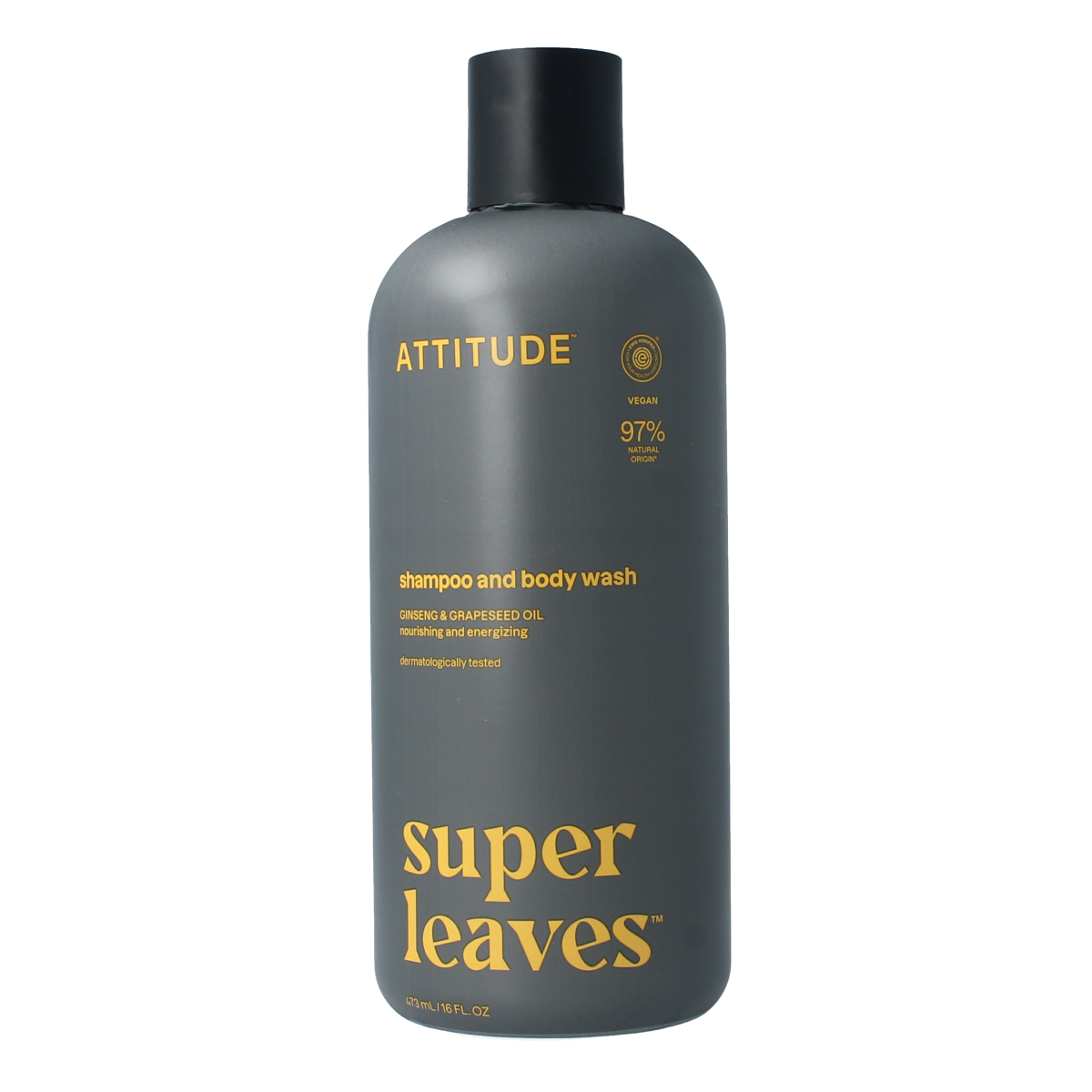Attitude Shampoo & bad 2 in 1 super leaves sports 473.00 Milliliter