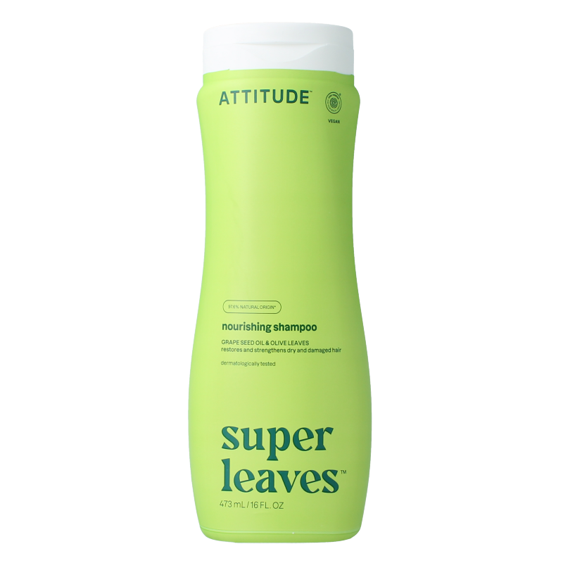 Attitude Shampoo super leaves voedend & verzorgend 473 Milliliter