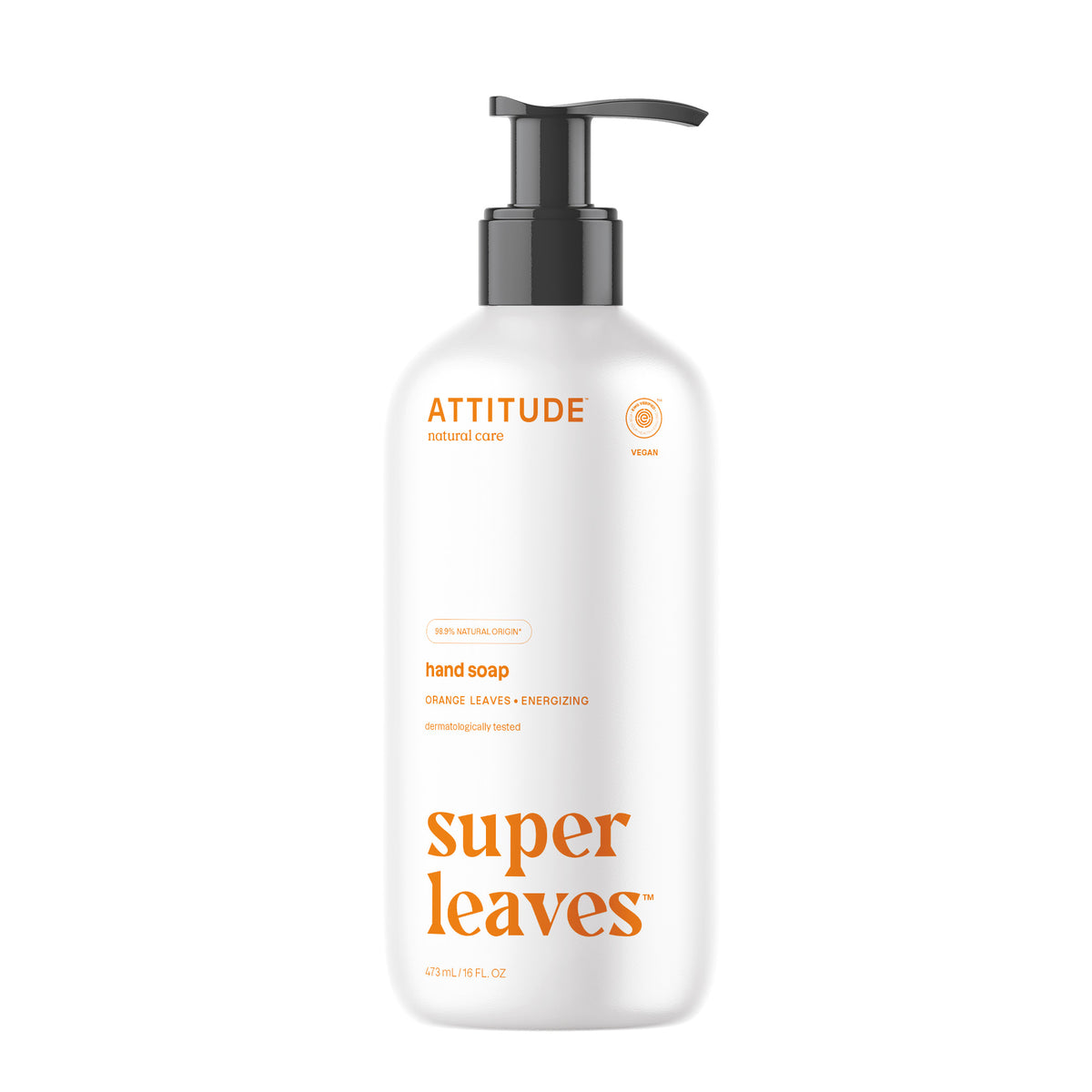 Attitude Handzeep super leaves orange leaves 473 Milliliter
