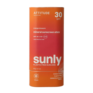 Attitude Sunly stick solaire SPF30 fleur d'oranger 60 Gram