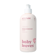 Attitude Shampoo 2 in 1 baby leaves parfum vrij 473.00 Milliliter