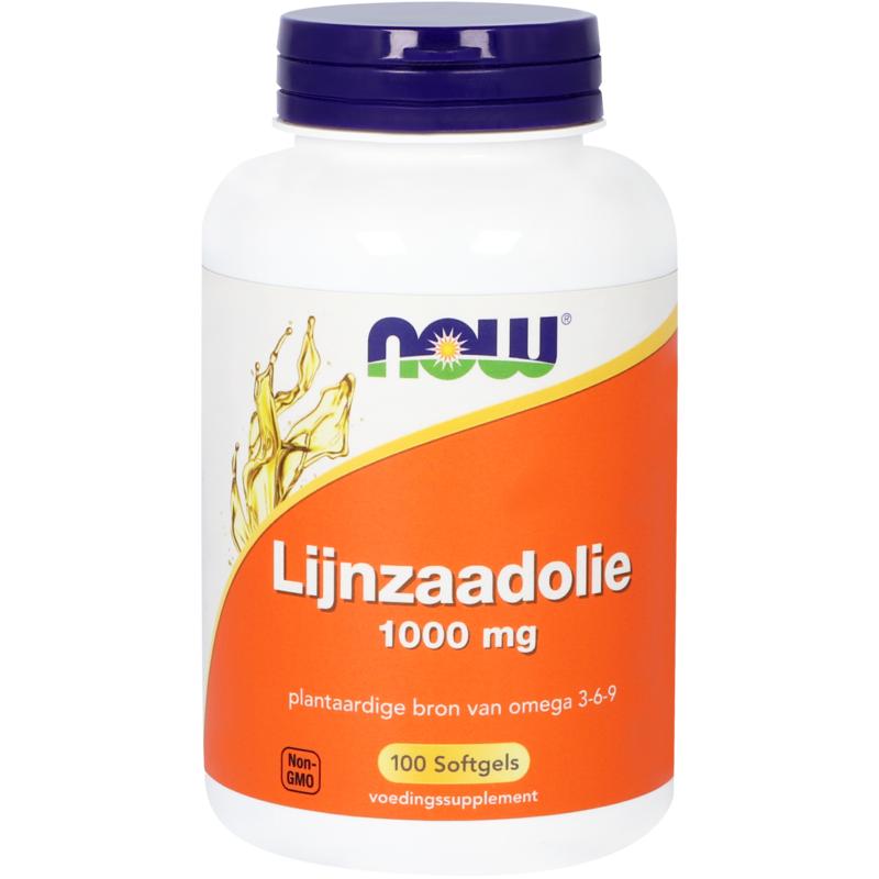 NOW Lijnzaadolie 1000mg 100.00 Softgels