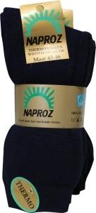Naproz Thermo sokken blauw maat 43-46 3 Paar