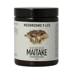 Mushrooms for Life Maitake padddenstoelen poeder bio 60 Gram