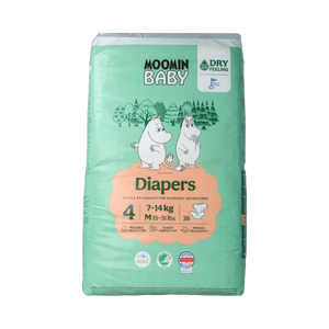 Moomin Baby luiers maat 4 7-14kg 38.00 Stuks