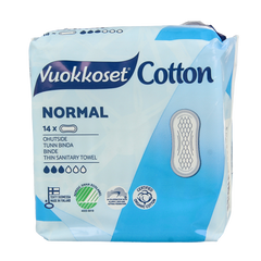 Vuokkoset Maandverband normaal organisch katoen 14 Stuks