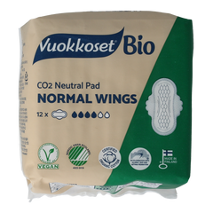 Vuokkoset Bio Maandverband normal wings 12.00 Stuks