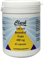 Clark Uva ursi 400mg 63 Vegetarische capsules