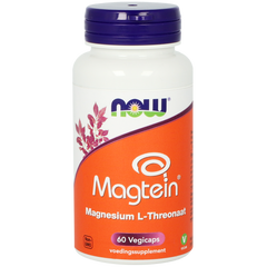 NOW Magtein Magnesium L-Threonaat 60.00 Vegetarische capsules