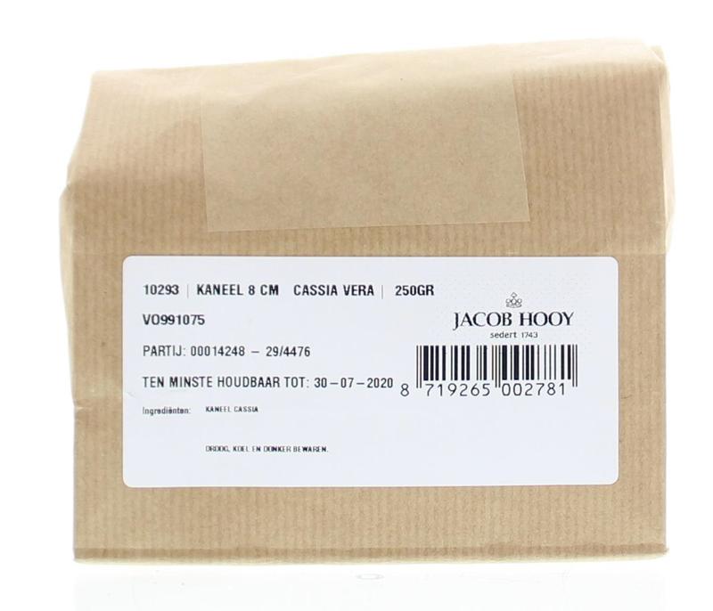 Jacob Hooy Kaneel pijpjes 8cm 250.00 Gram