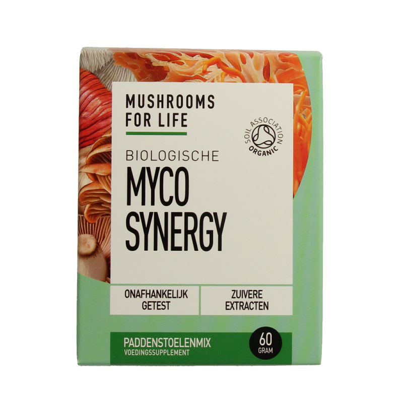 Mushrooms for Life Myco synergy poeder bio 60 Gram