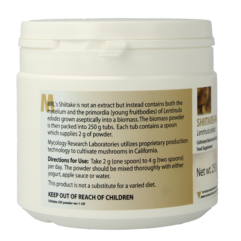 MRL Shiitake poeder bio 250 Gram