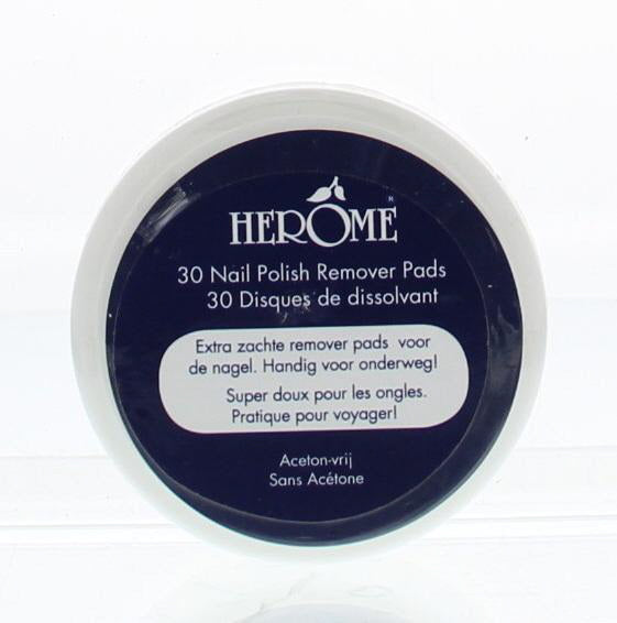 Herome Nagel caring remover pad 30.00 Stuks