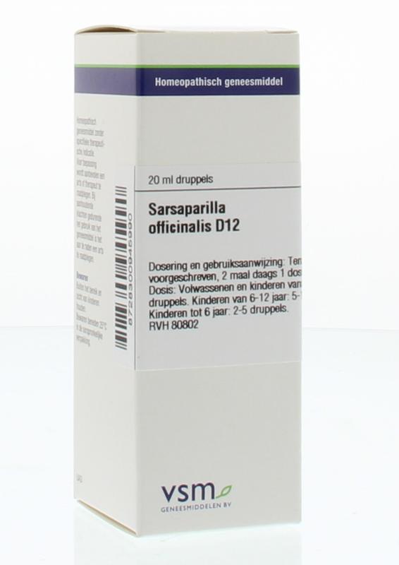 VSM Sarsaparilla officinalis D12 20.00 Milliliter