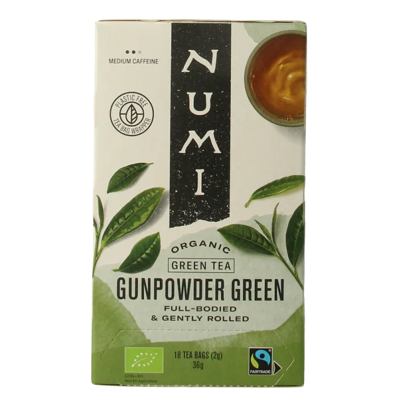 Numi Green tea gunpowder bio 18 Zakjes