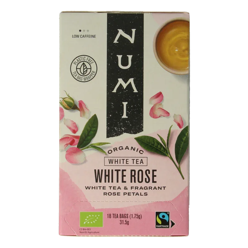 Numi Witte thee white rose bio 18 Zakjes