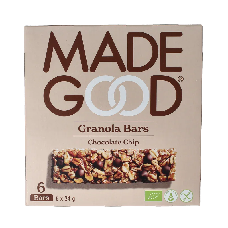 Made Good Granola bar chocolate chip 24 gram bio 6 Stuks