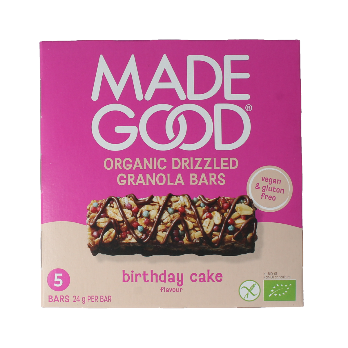 MadeGood  Granola bar birthday cake bio 5.00 Stuks