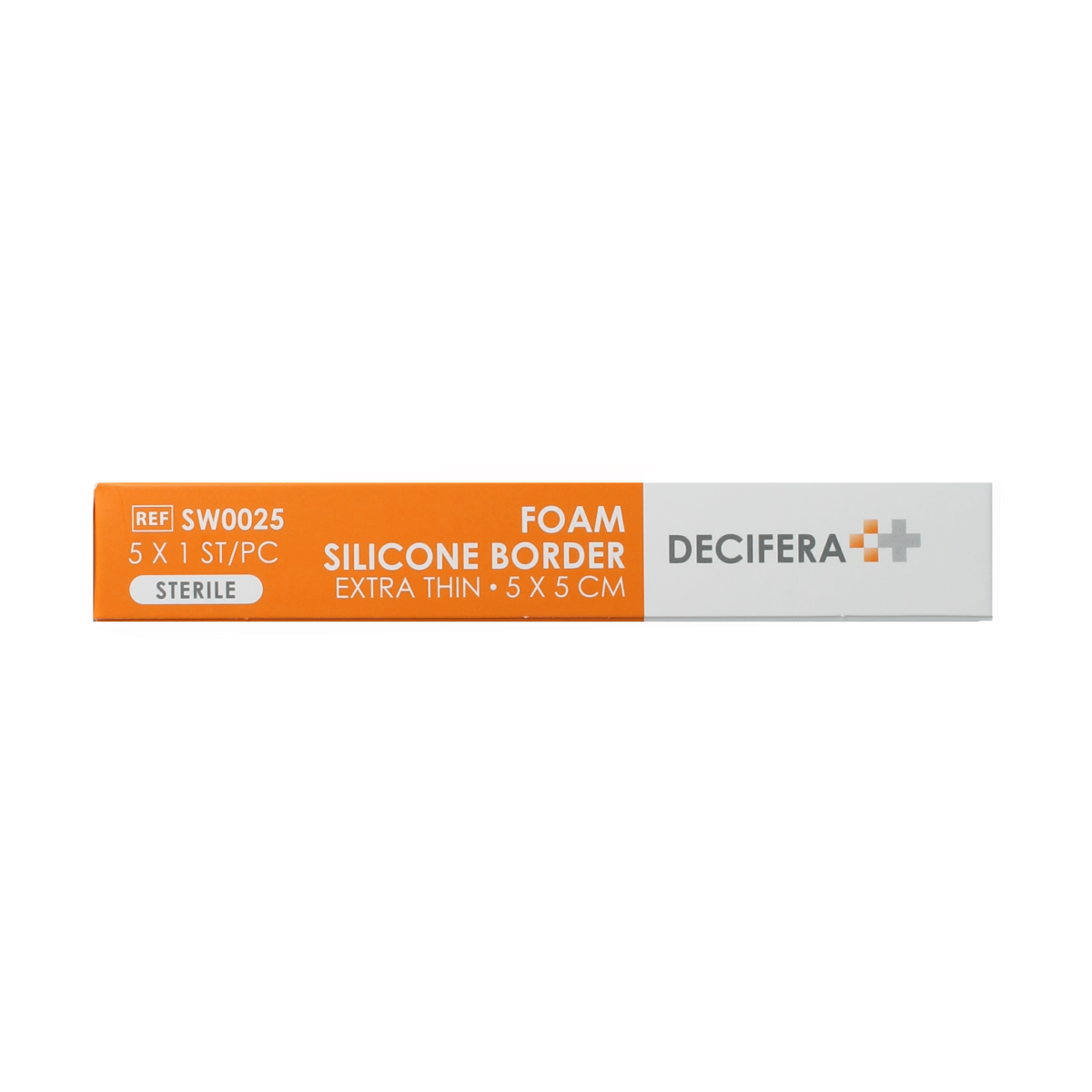Decifera Foam silicone border extra dun  5x5cm 5.00 Stuks