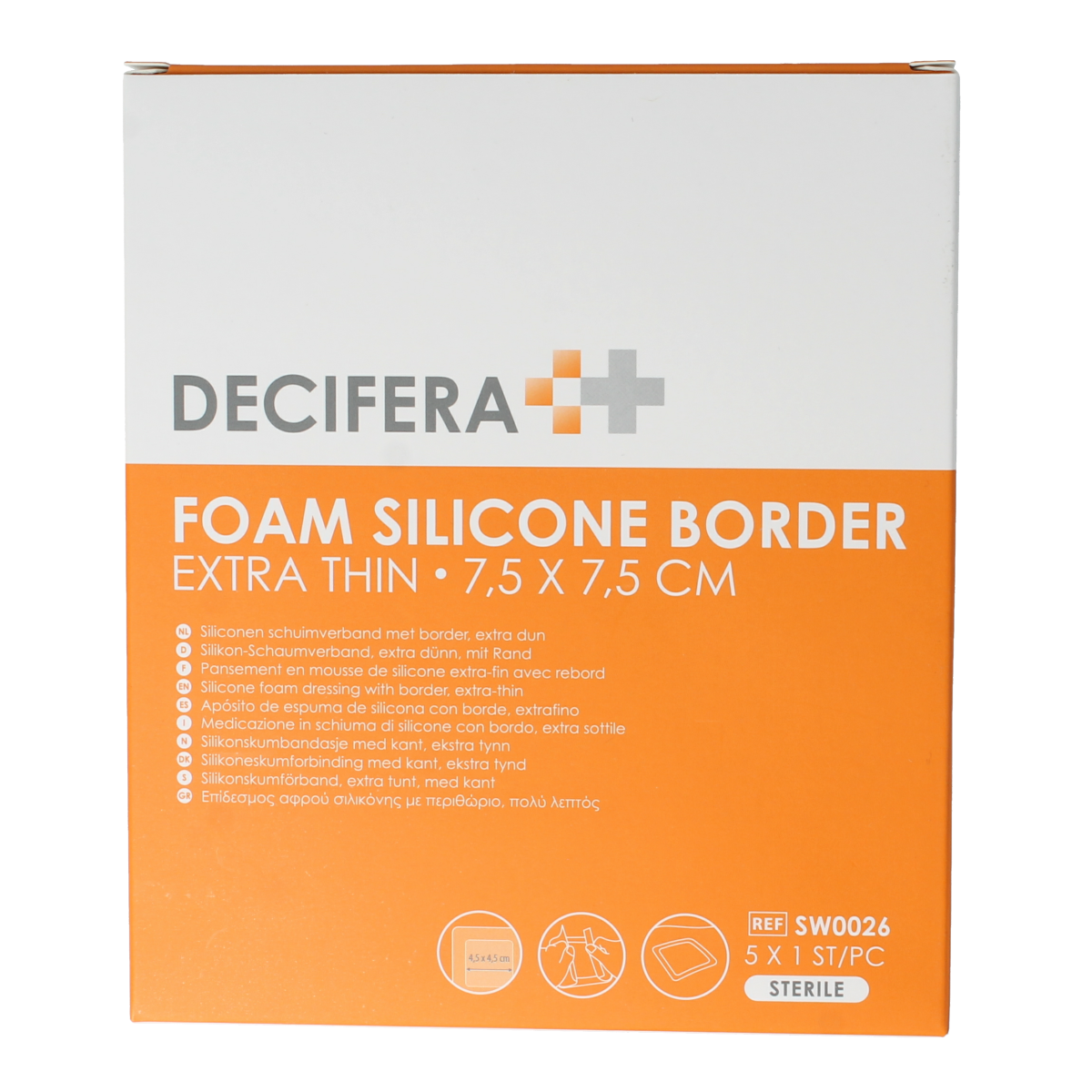 Decifera Foam border 7.5 X 7.5cm 5.00 Stuks