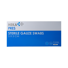 Hekapres Hydrofiel gaaskompres 5 x 5 steriel 100.00 Stuks
