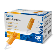 Fora FORA veiligheidslancetten (28G,200 stuks) 200.00 Stuks